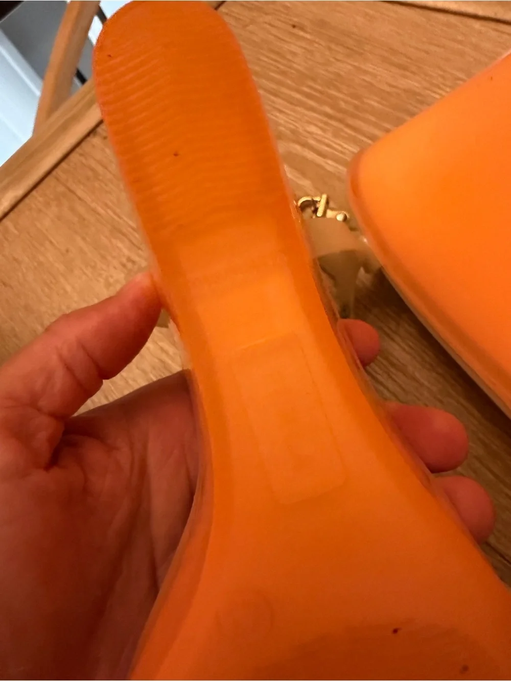 Furla jelly wedge Orange  Sandals - Women size 41 or 9 3/4 us listing as 9.5